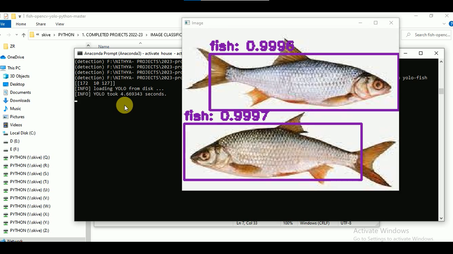 UNDERWATER FISH DETECTION USING SUPERVISION DEEP LEARNING